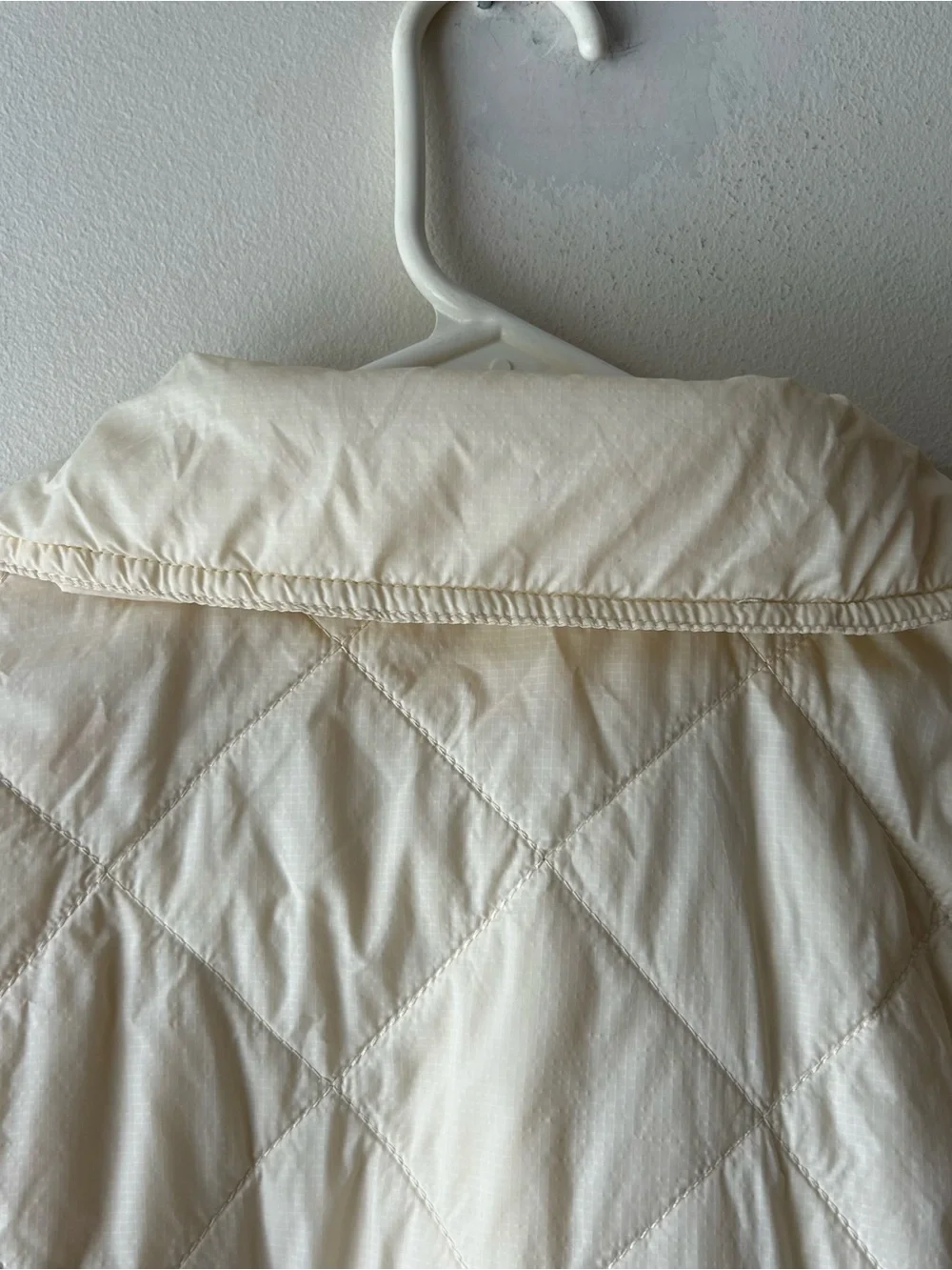 By Anthropologie Lightweight Quilted Shacket Jacket Cream S_10